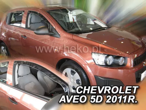 Heko 2-dielne deflektory okien Chevrolet Aveo 5-dverový hatchback 2011- (10534)