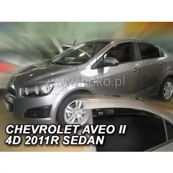   Heko 4-dielne deflektory okien Chevrolet Aveo 4-dverový sedan 2011- (10536)