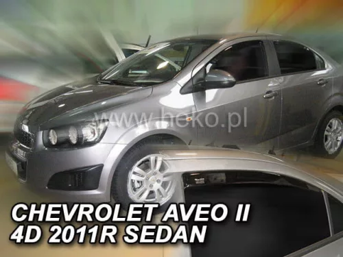 Heko 4-dielne deflektory okien Chevrolet Aveo 4-dverový sedan 2011- (10536)