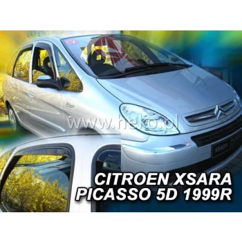   Heko 4-dielne deflektory okien Citroen Xsara Picasso 5-dverový hatchback 2000-2007 (12219)