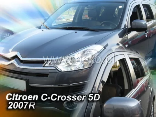 Heko 4-dielne deflektory okien Citroen C-crosser 5-dverový 2007-, Peugeot 4007 5-dverový 2007- (12239)