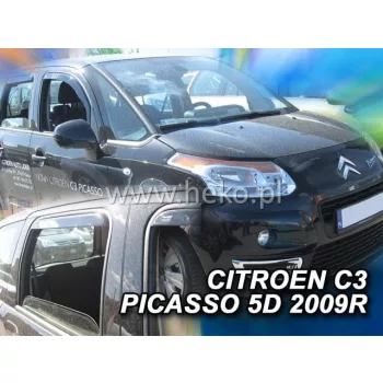   Heko 4-dielne deflektory okien Citroen C3 Picasso 5-dverový 2009- (12247)