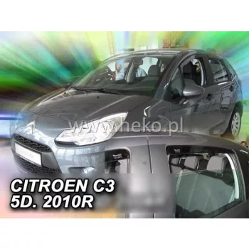   Heko 4-dielne deflektory okien Citroen C3 5-dverový 2009-2017 (12249)