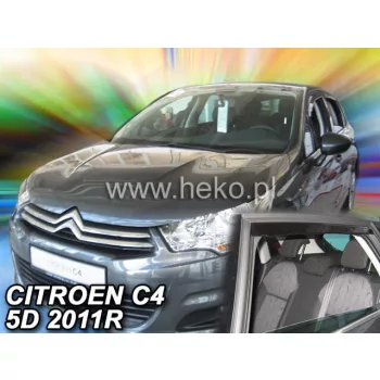   Heko 4-dielne deflektory okien Citroen C4 5-dverový 2011- (12251)