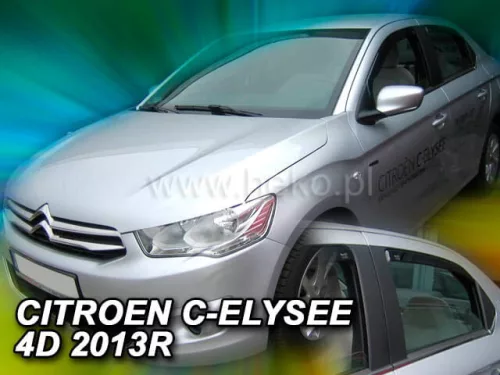 Heko 4-dielne deflektory okien Citroen C-Elysee 4-dverový 2013- (12257)