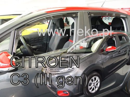 Heko 4 dielny deflektor Citroen C3 5 dverový 2017- (12266)