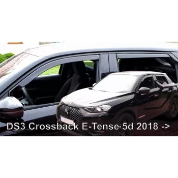   Heko 4-dielne deflektory okien Citroen DS3 Crossback E-Tense 5-dverový+ha HB 2018-