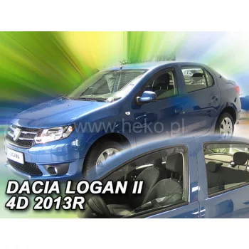   Heko 4-dielne deflektory okien Dacia Logan 4-dverový sedan 2013- (13112)