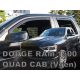 Heko 4 dielny deflektor Dodge Ram 1500 V. 4 dverový+ha. 2019- QUAD kabin (13422)