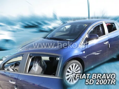 Heko 2-dielne deflektory okien Fiat Bravo New 5-dverový 2007- (15150)
