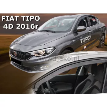   Heko 2-dielne deflektory okien Fiat Tipo 4-dverový sedan, 5-dverový hatchback 2016- (15176)