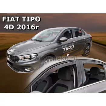   Heko 4-dielne deflektory okien Fiat Tipo 4-dverový sedan, 5-dverový hatchback 2016- (15177)