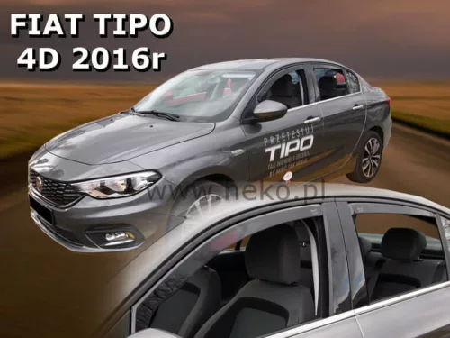Heko 4-dielne deflektory okien Fiat Tipo 4-dverový sedan, 5-dverový hatchback 2016- (15177)