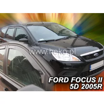   Heko 2-dielne deflektory okien Ford Focus II 4/5-dverový 2005-2011 (15225)