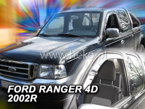 Heko 2-dielne deflektory okien Ford Ranger 4-dverový 2007- (15289)