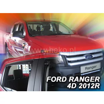   Heko 4-dielne deflektory okien Ford Ranger 4-dverový 2012- (15304)