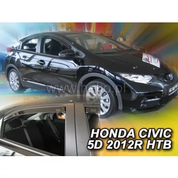   Heko 4-dielne deflektory okien Honda Civic 5-dverový hatchback 2012- (17163)