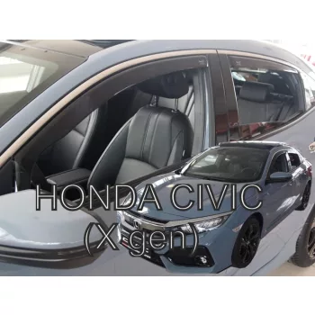   Heko 4-dielne deflektory okien Honda Civic 5-dverový hatchback 2017- (17181)