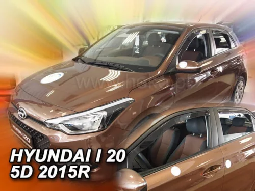Heko 4 dielny deflektor Hyundai i20/Active/Classic/Comfort/prémium 5 dverový 2015- (17283)