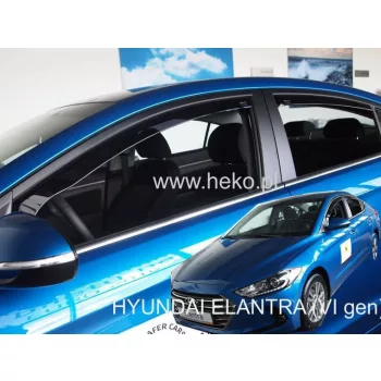   Heko 4-dielne deflektory okien Hyundai Elantra 4-dverový sedan 2016- (17287)