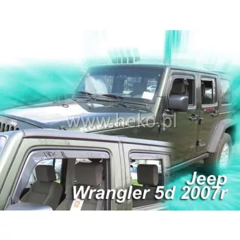   Heko 4 dielny deflektor Jeep Wrangler 5 dverový 2007- (19115)