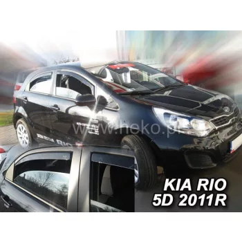   Heko 4-dielne deflektory okien KIA Rio 5-dverový hatchback 2011- (20153)