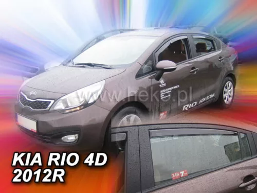 Heko 4-dielne deflektory okien KIA Rio 4-dverový sedan 2011- (20157)
