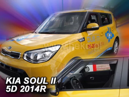 Heko 2-dielne deflektory okien KIA Soul 5-dverový 2013- (20164)