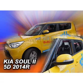   Heko 4-dielne deflektory okien KIA Soul 5-dverový 2013- (20165)