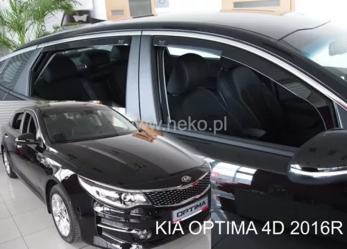 Heko 4-dielne deflektory okien KIA Optima 4-dverový sedan 2015- (20171)