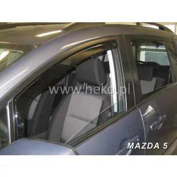   Heko 2-dielne deflektory okien Mazda 5 5-dverový 2004-2011, Mazda 5 5-dverový 2011- (23131)
