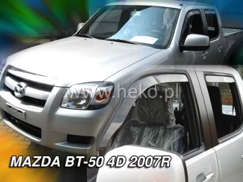 Heko 2-dielne deflektory okien Mazda BT 50 4-dverový crew cab 2007-, Mazda BT 50 4-dverový double cab 2007- (
