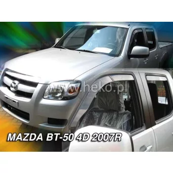   Heko 4-dielne deflektory okien Mazda BT 50 4-dverový crew cab 2007-, Mazda BT 50 4-dverový double cab 2007- (