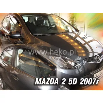   Heko 4-dielne deflektory okien Mazda 2 5-dverový hatchback 2007-2009 (23143)