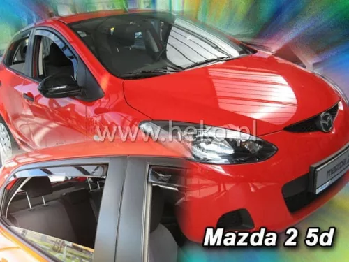 Heko 4-dielne deflektory okien Mazda 2 5-dverový hatchback 2009- (23152)