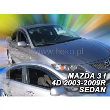   Heko 4-dielne deflektory okien Mazda 3 4-dverový sedan 2004-2008