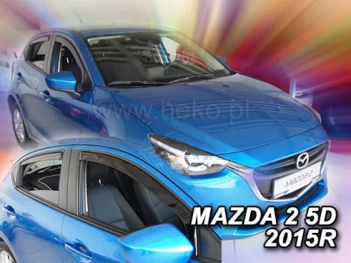 Heko 4-dielne deflektory okien Mazda 2 5-dverový hatchback 2014- (23166)