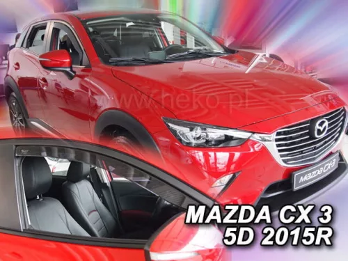 Heko 2-dielne deflektory okien Mazda CX3 5-dverový SUV 2015- (23167)