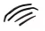 Heko 4-dielne deflektory okien Mercedes A-Klasse 5-dverový hatchback 1998-2004 (23266)