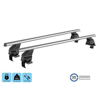 Menabo Omega Alu L Strešné nosiče so zámkom KIT03G