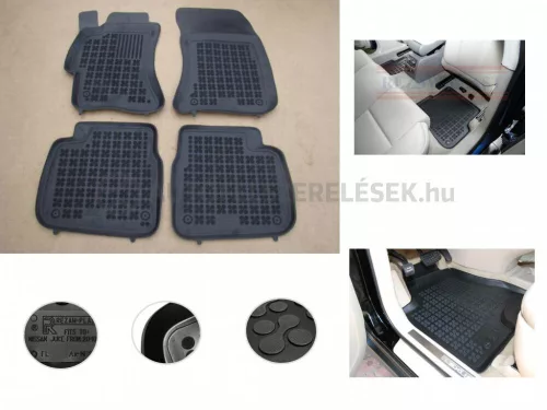 Rezaw čierne gumové koberce Subaru LEGACY IV Sedan/kombi 2003-2009 (202705)