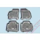Rezaw čierne gumové koberce Ford MONDEO MK3 Sedan/kombi/Hatchback 2000-2007 (200601)