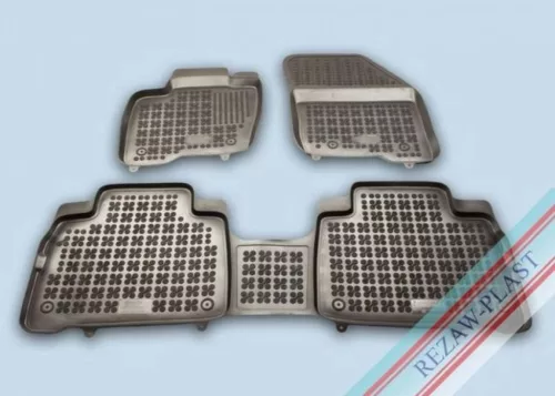 Rezaw čierne Gumové autokoberce FORD S-MAX II 2015-, Galaxy 2015-2023 (200625)