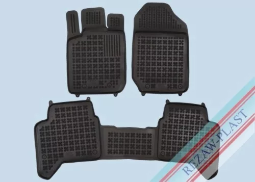 Rezaw čierne gumové koberce Ford Ranger Pick-up 5-miestny, 4-dverový 2011-2020 (200638)