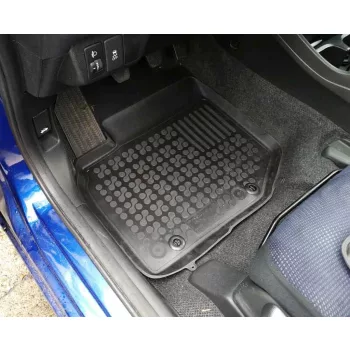   Rezaw čierne Gumové autokoberce HONDA JAZZ III Hatchback 2008-2015 (200904)