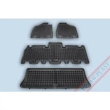   Rezaw čierne gumové autokoberce Kia CARNIVAL II 7 miestny 2005 - 2014