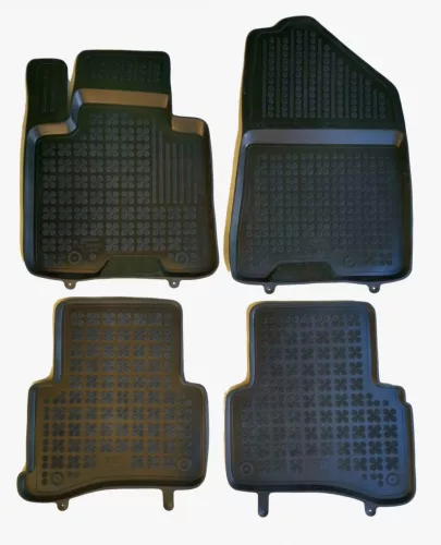 Rezaw čierne Gumové autokoberce Kia Sportage IV SUV po facelifte (201025)