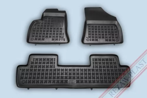Rezaw čierne gumové koberce Peugeot 5008 I Minivan 2009-2017 (201307)