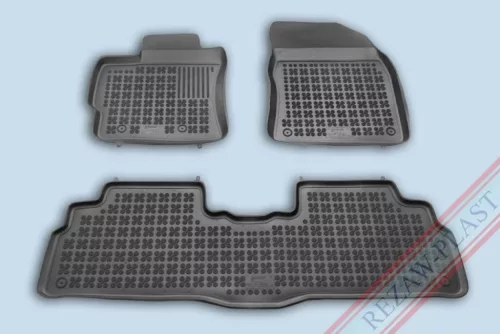 Rezaw čierne gumové koberce Toyota VERSO Minivan 2009-2018 (201412)