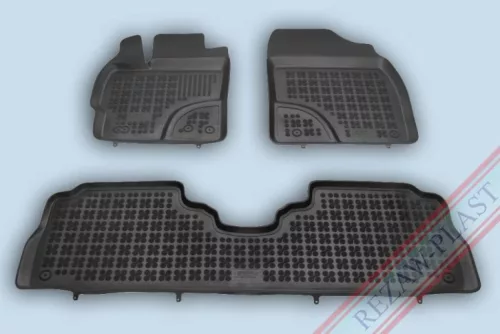 Rezaw čierne gumové koberce Toyota PRIUS+ Liftback 2012-2015 (201428)